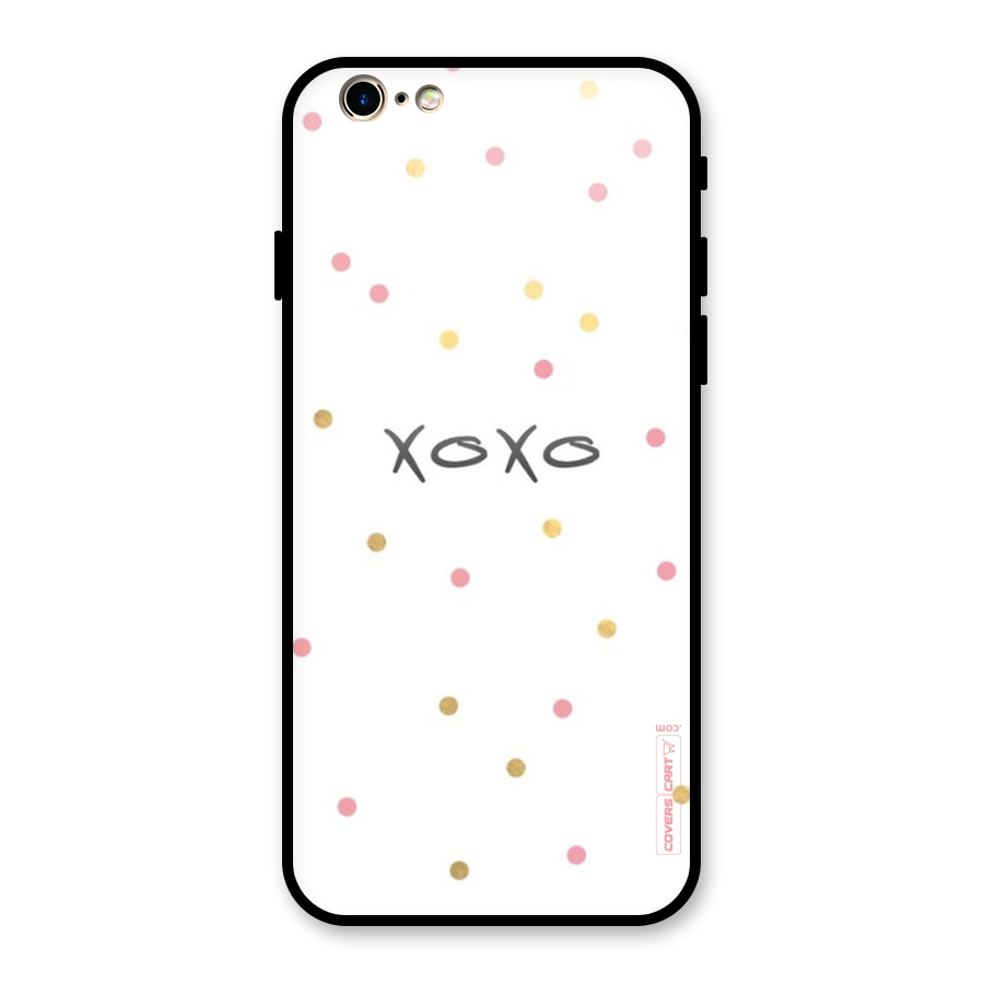 Polka Hugs Glass Back Case for iPhone 6 6S