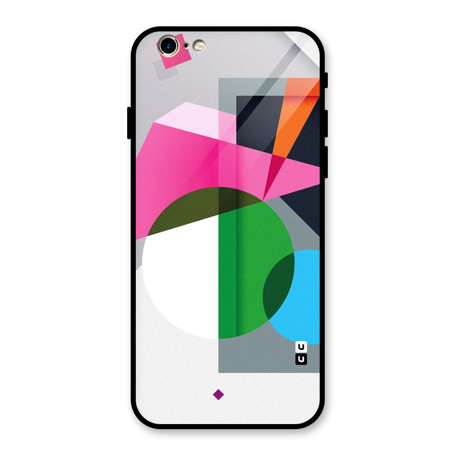 Polygons Cute Pattern Glass Back Case for iPhone 6 6S