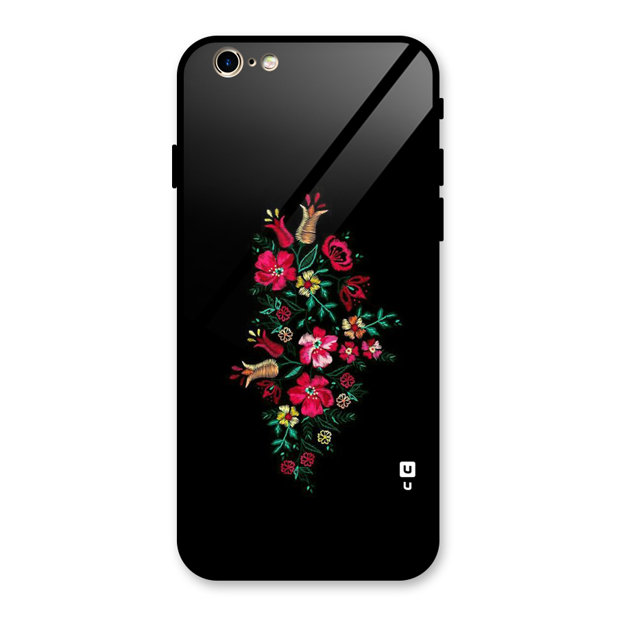 Pretty Allure Flower Glass Back Case for iPhone 6 6S