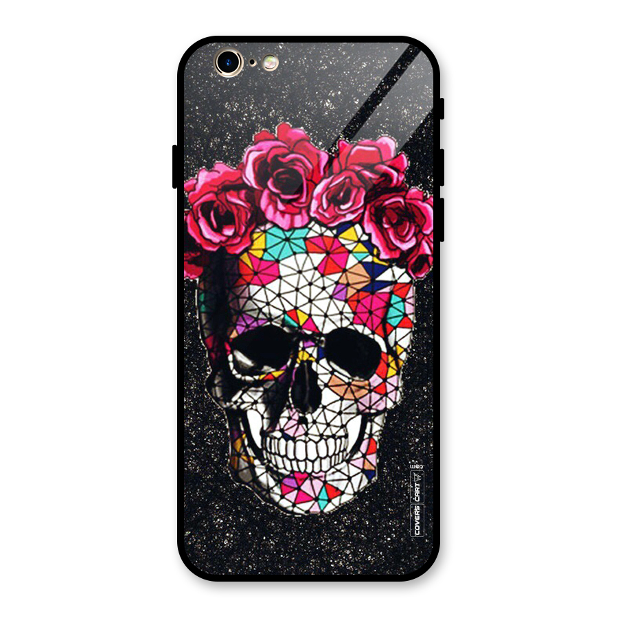 Pretty Dead Face Glass Back Case for iPhone 6 6S