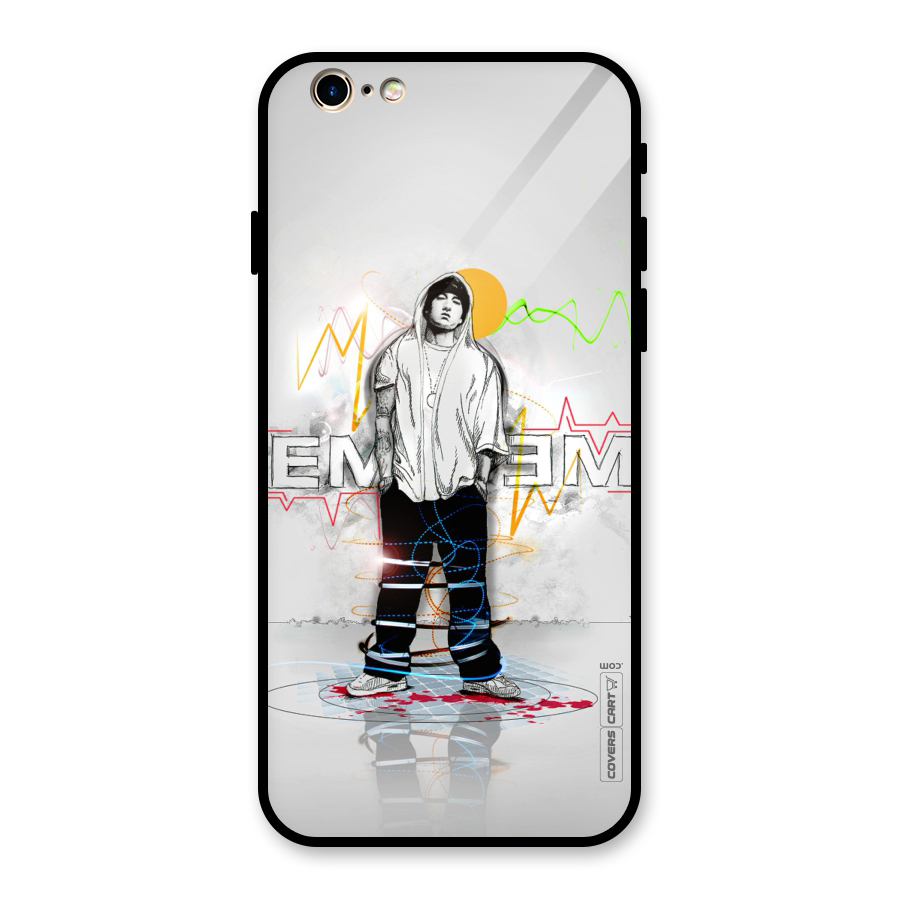 Rap King Eminem Glass Back Case for iPhone 6 6S