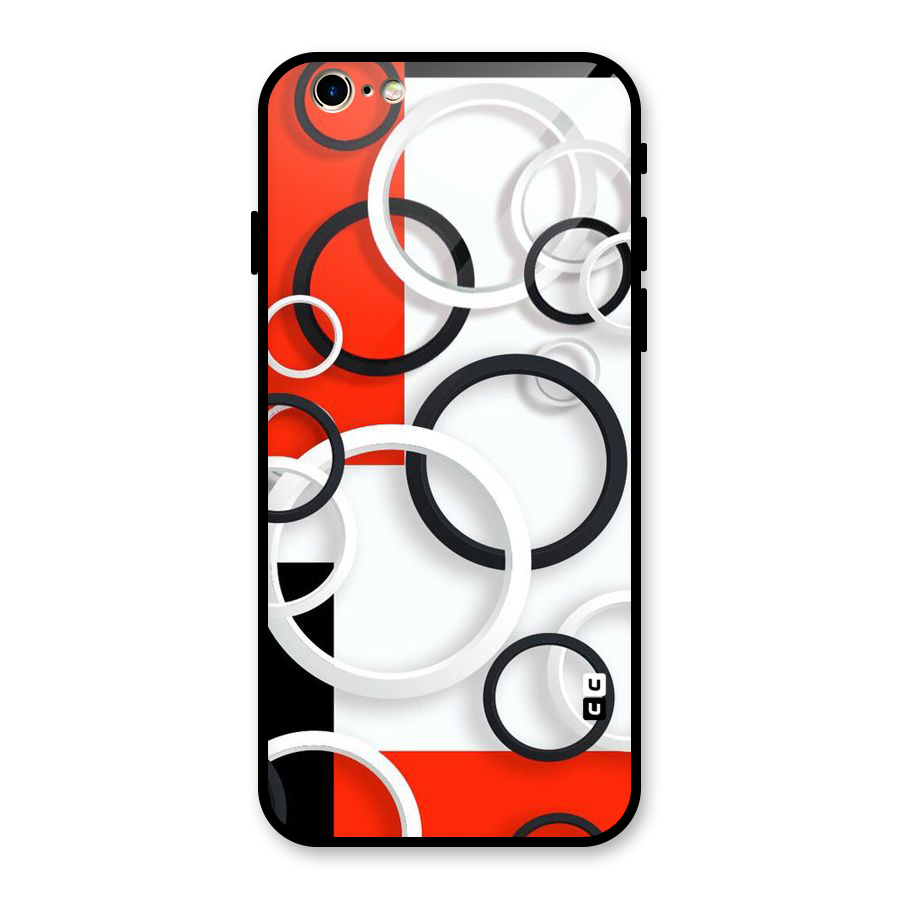 Rings Abstract Glass Back Case for iPhone 6 6S