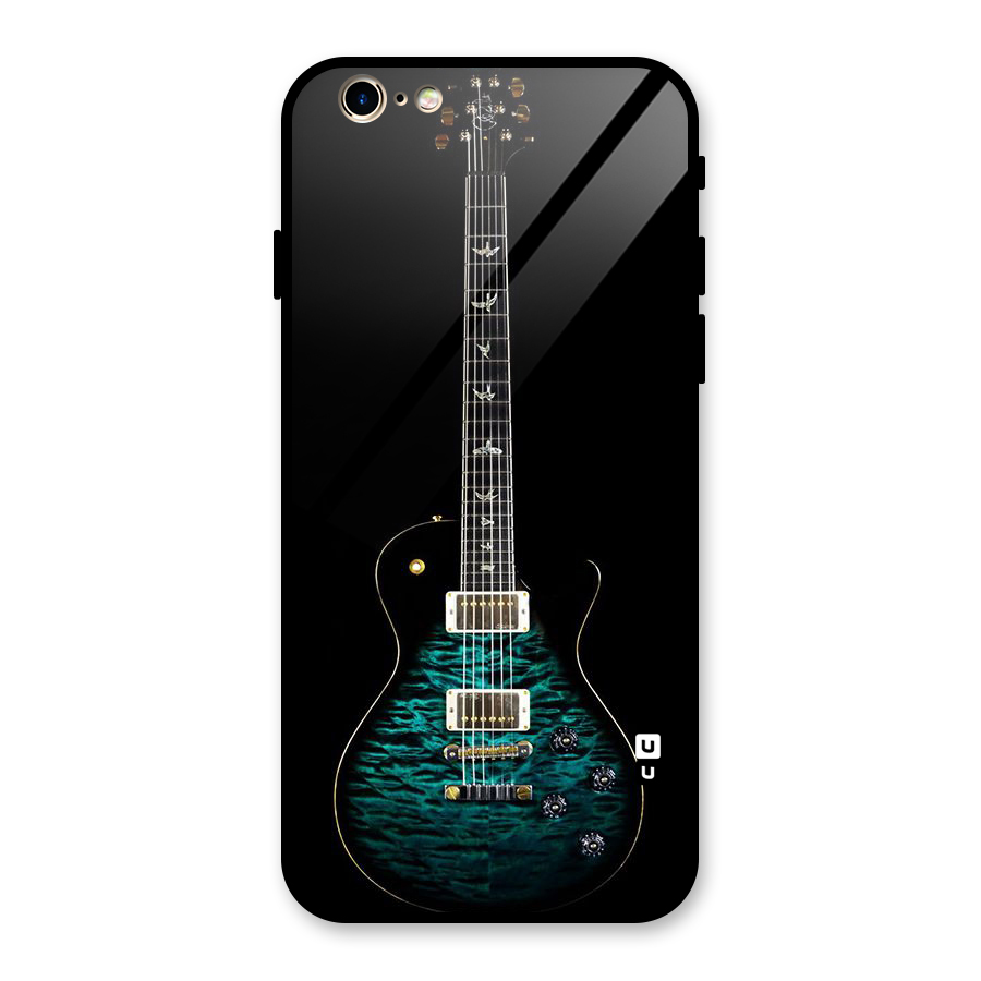 Royal Green Guitar Glass Back Case for iPhone 6 6S