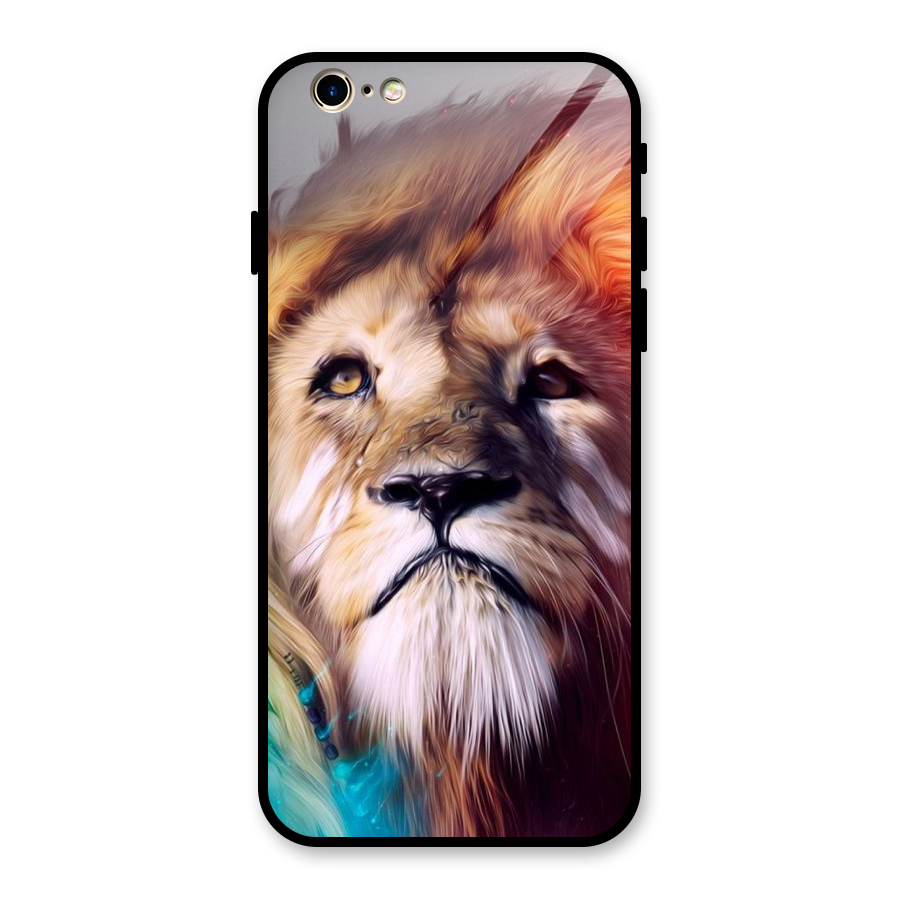 Royal Lion Glass Back Case for iPhone 6 6S