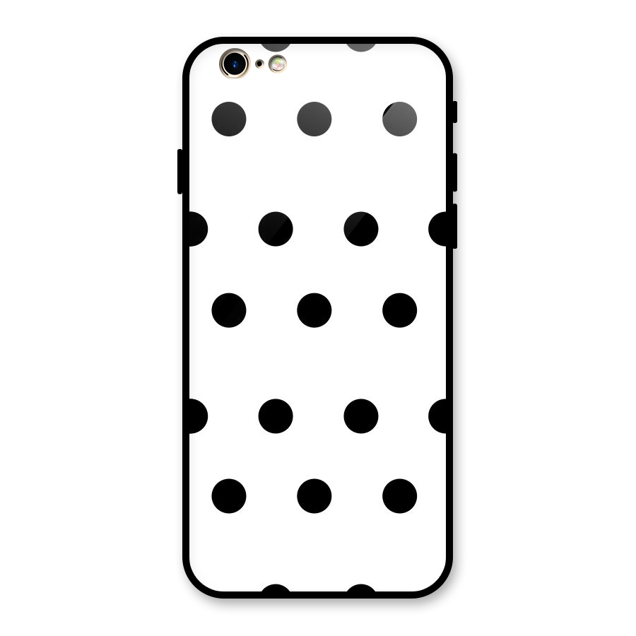 Royal Polka Dots Glass Back Case for iPhone 6 6S