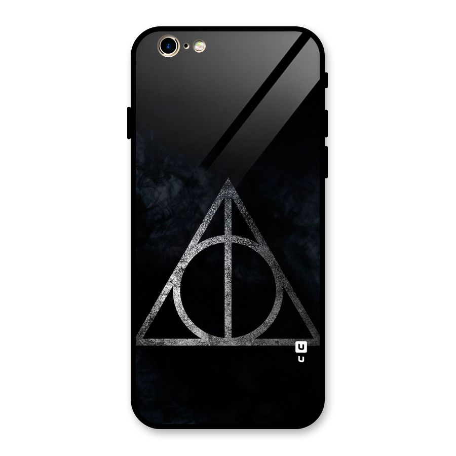 Rugged Triangle Design Glass Back Case for iPhone 6 6S