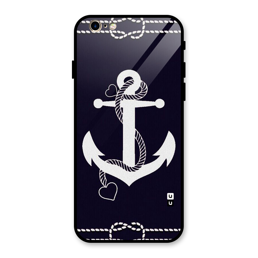 Sail Anchor Glass Back Case for iPhone 6 6S