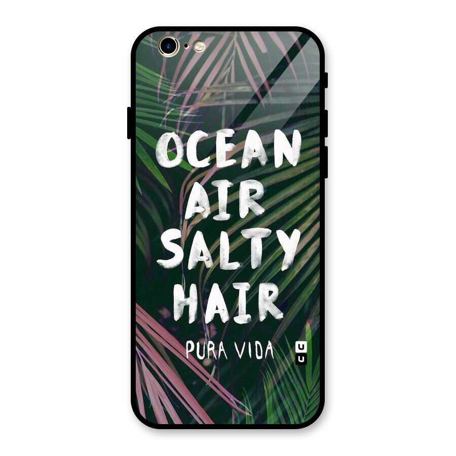 Salty Hair Glass Back Case for iPhone 6 6S