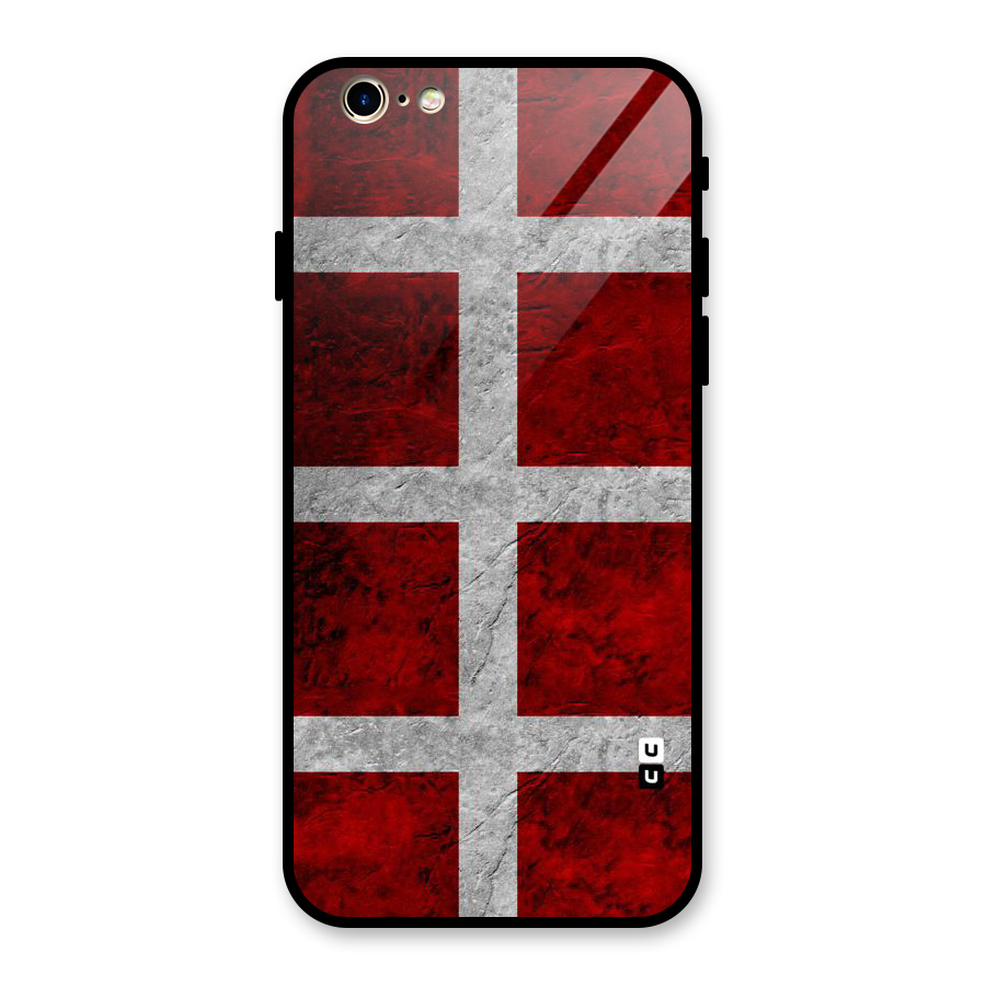 Silver Lines Glass Back Case for iPhone 6 6S