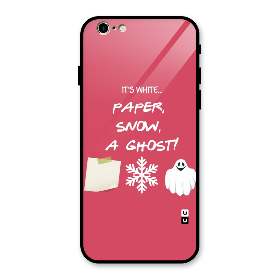 Snow Paper Glass Back Case for iPhone 6 6S