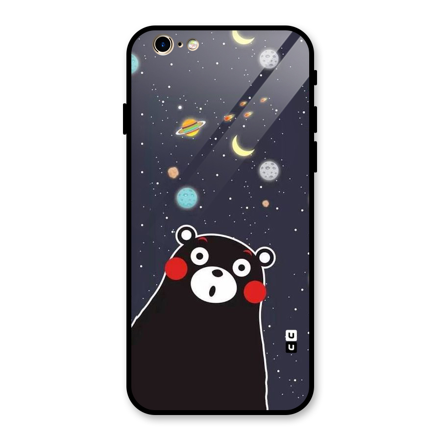 Space Bear Glass Back Case for iPhone 6 6S