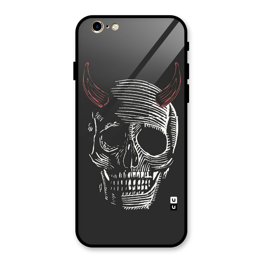 Spooky Face Glass Back Case for iPhone 6 6S