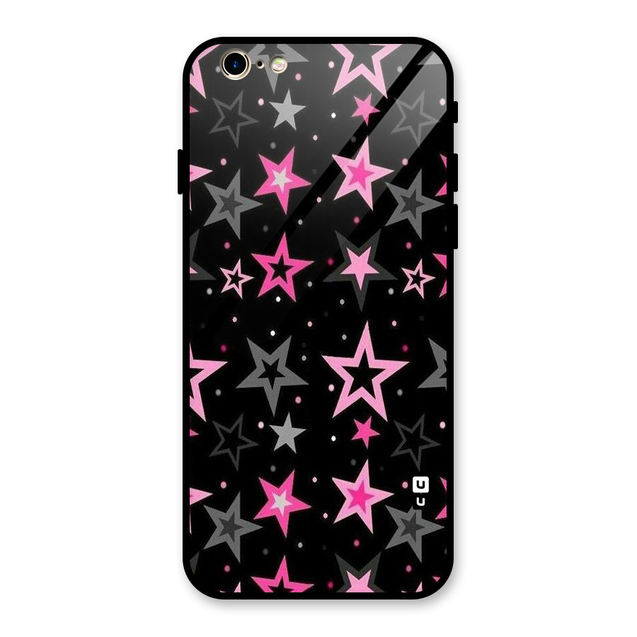 Star Outline Glass Back Case for iPhone 6 6S