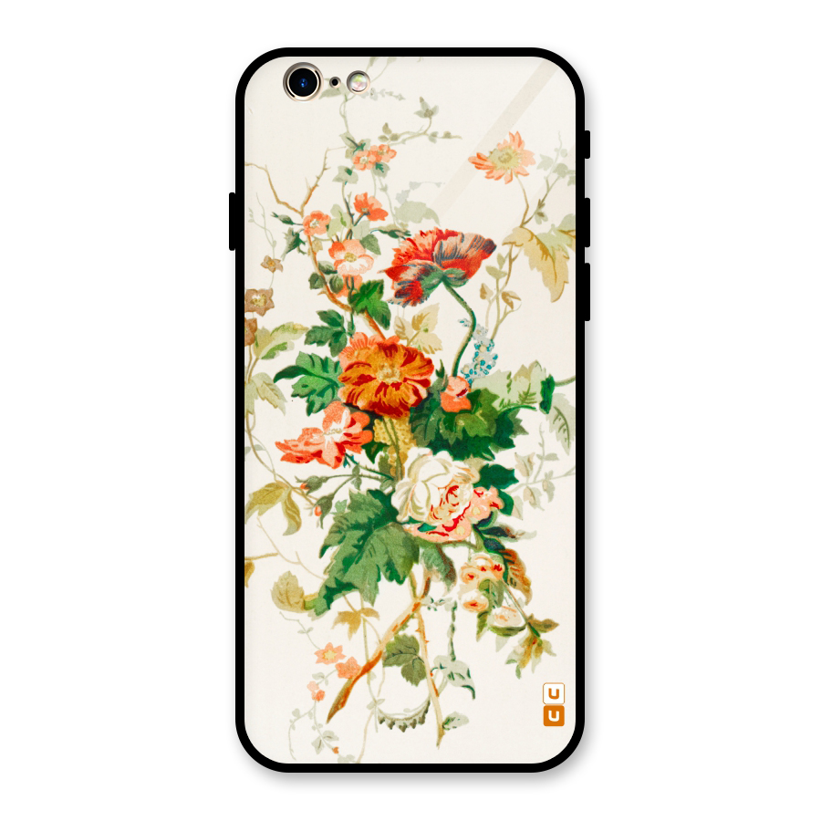 Summer Floral Glass Back Case for iPhone 6 6S