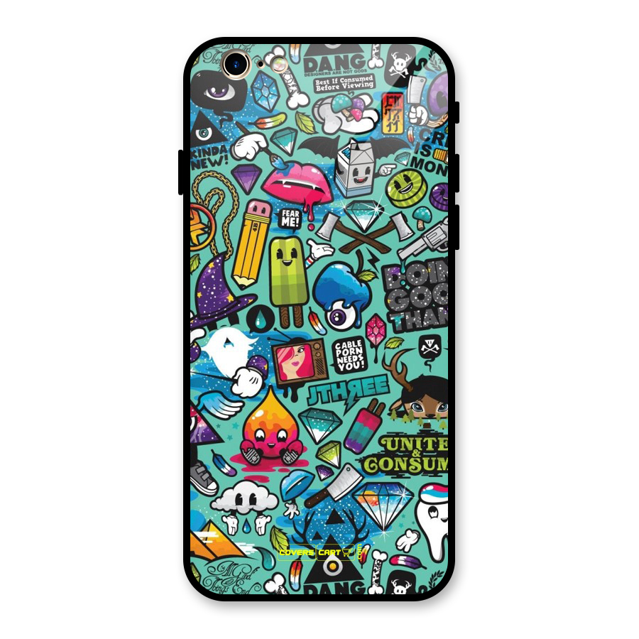 Sweet Candies Glass Back Case for iPhone 6 6S