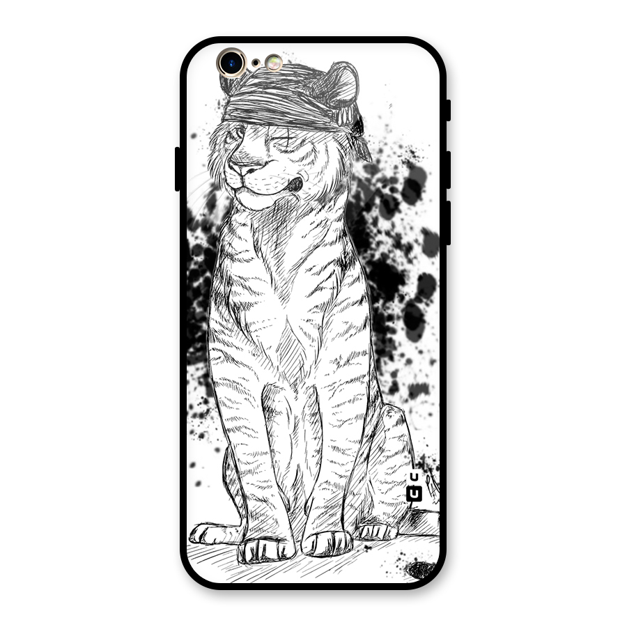 Tiger Wink Glass Back Case for iPhone 6 6S