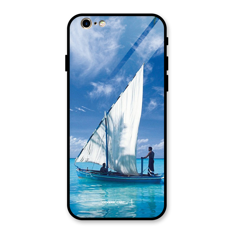 Travel Ship Glass Back Case for iPhone 6 6S