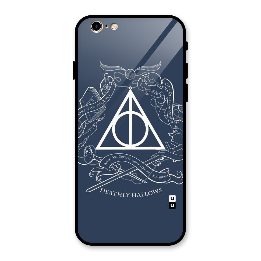 Triangle Blue Glass Back Case for iPhone 6 6S