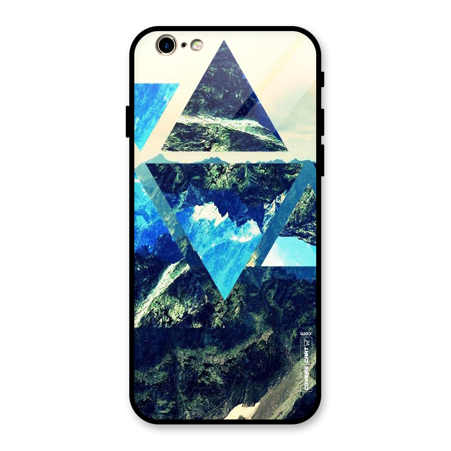 Triangular View Glass Back Case for iPhone 6 6S