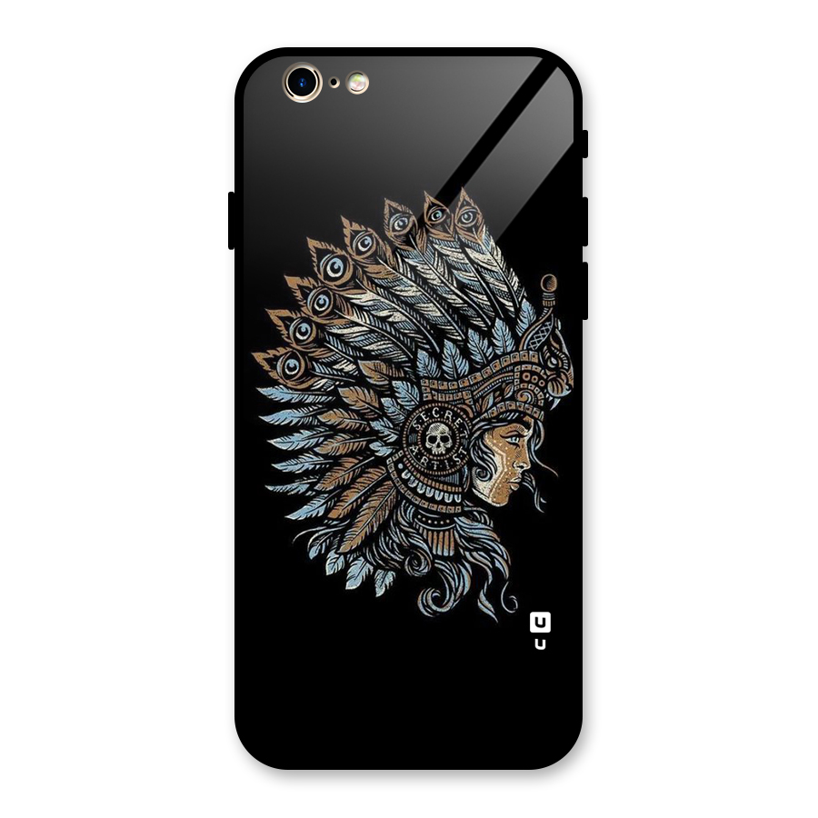 Tribal Design Glass Back Case for iPhone 6 6S