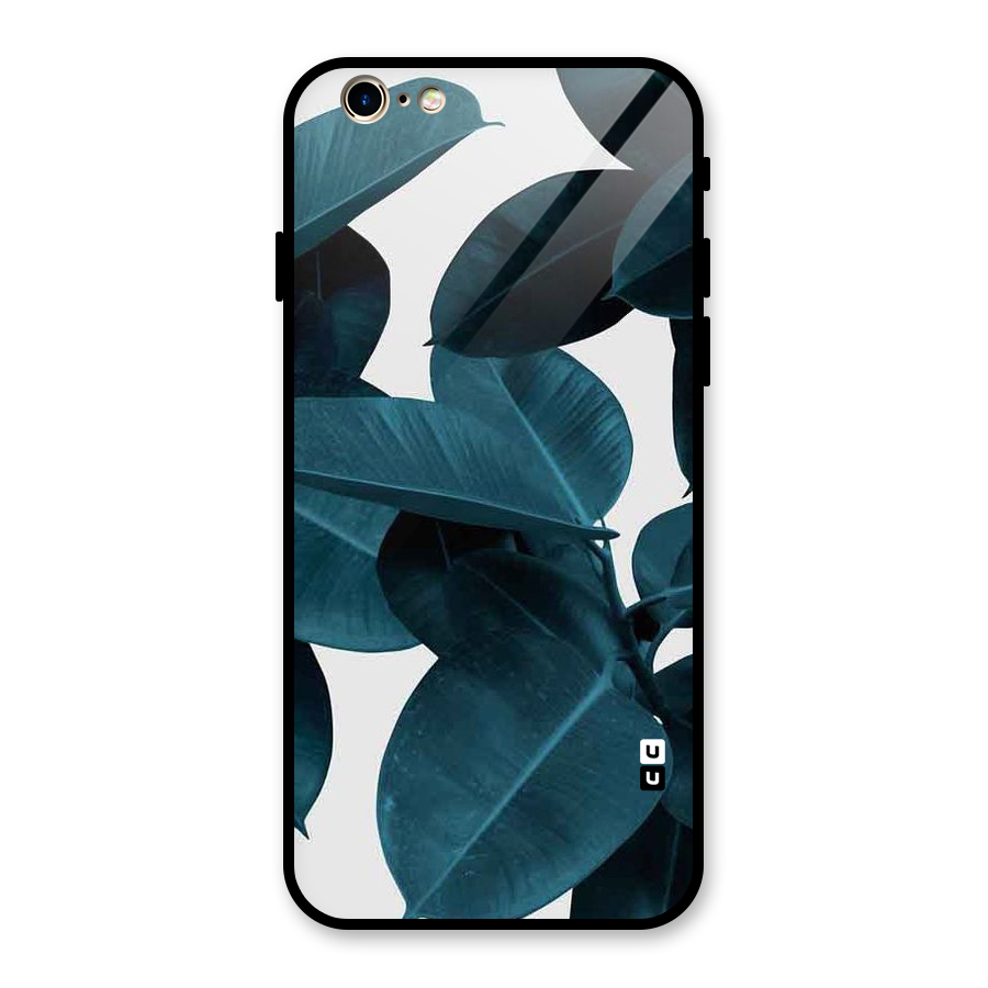 Very Aesthetic Leafs Glass Back Case for iPhone 6 6S