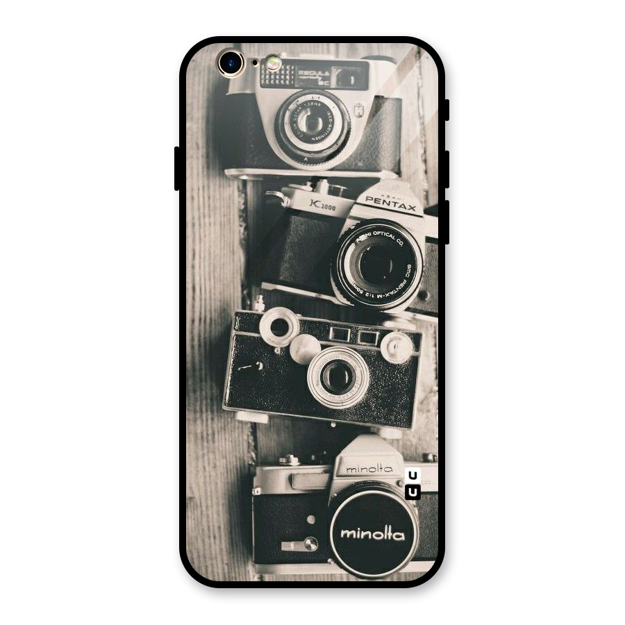Vintage Style Shutter Glass Back Case for iPhone 6 6S