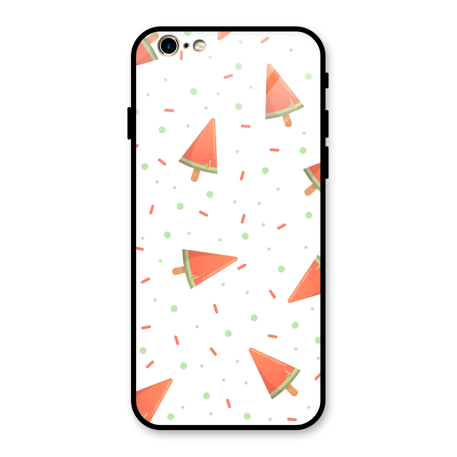 Watermelon Ice Creams Glass Back Case for iPhone 6 6S