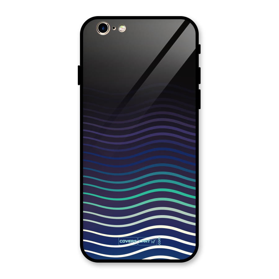 Wavy Stripes Glass Back Case for iPhone 6 6S