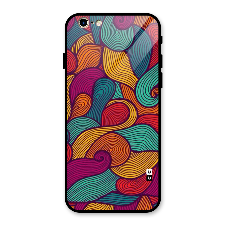 Whimsical Colors Glass Back Case for iPhone 6 6S