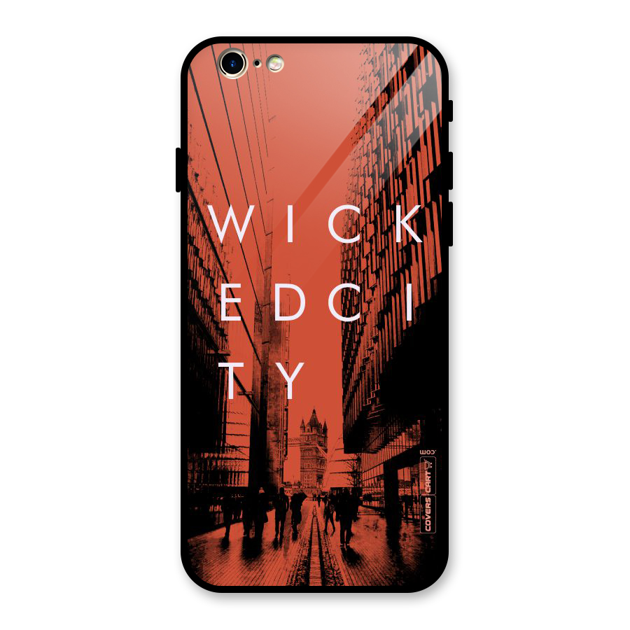 Wicked City Glass Back Case for iPhone 6 6S
