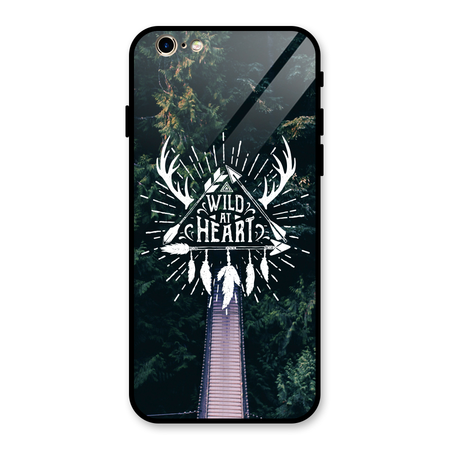 Wild Heart Glass Back Case for iPhone 6 6S
