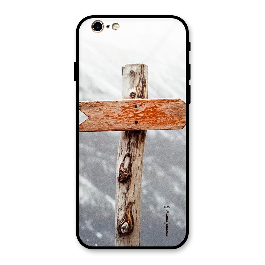 Wood And Snow Glass Back Case for iPhone 6 6S