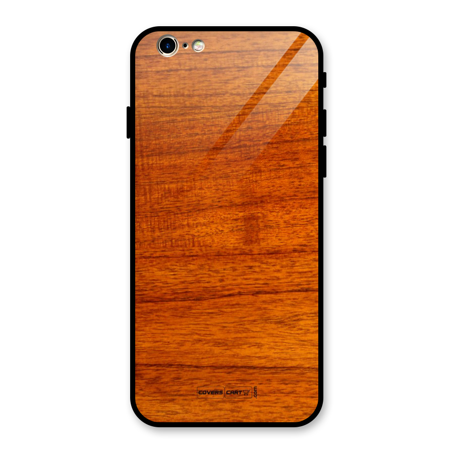 Wood Texture Design Glass Back Case for iPhone 6 6S