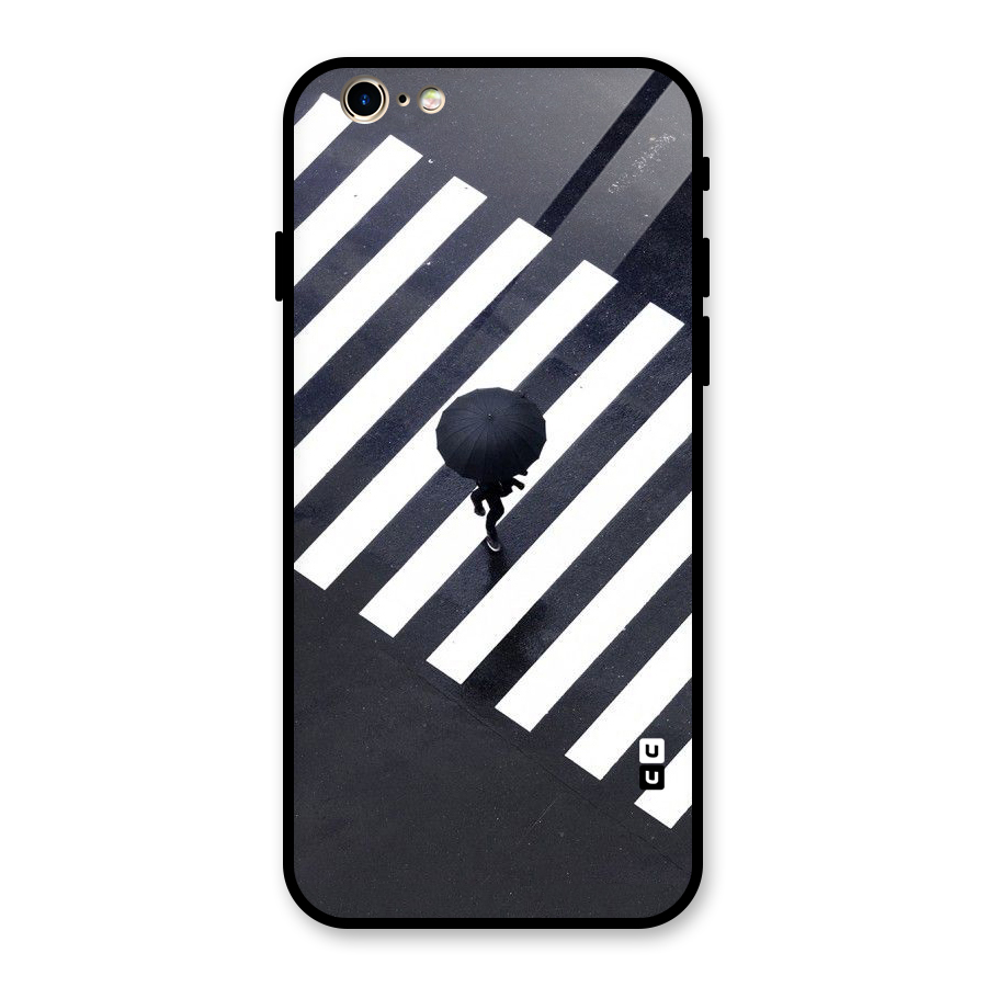 Zebra Walking Glass Back Case for iPhone 6 6S