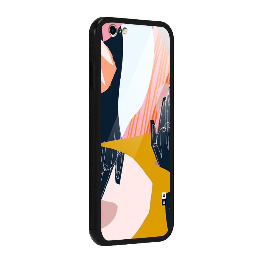 Abstract Hands Glass Back Case for iPhone 6 6S