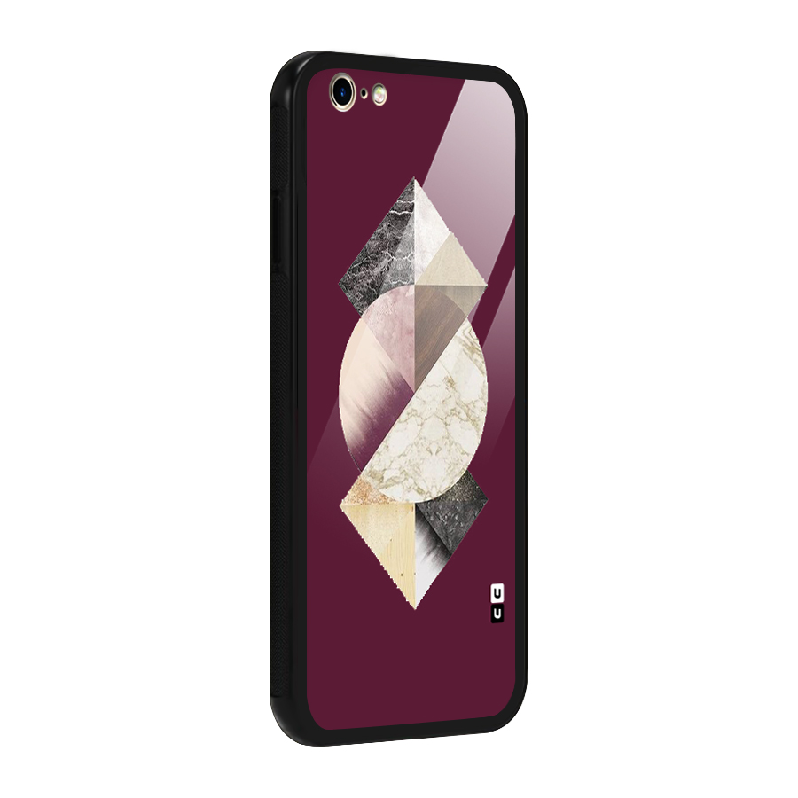 Abstract Marble Pattern Glass Back Case for iPhone 6 6S