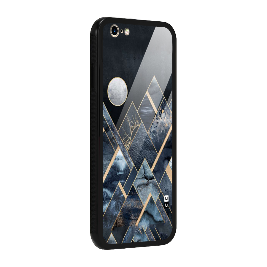 Abstract Scenic Design Glass Back Case for iPhone 6 6S