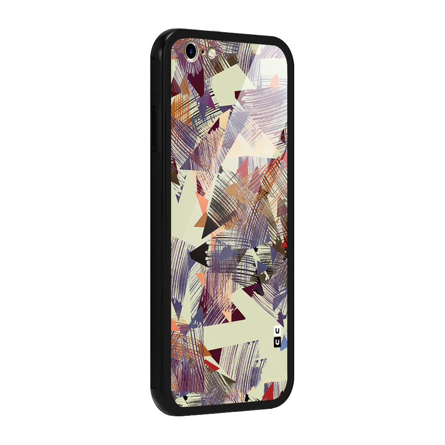 Abstract Sketch Glass Back Case for iPhone 6 6S