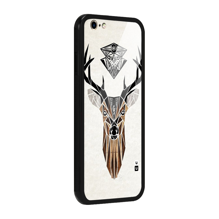 Aesthetic Deer Design Glass Back Case for iPhone 6 6S