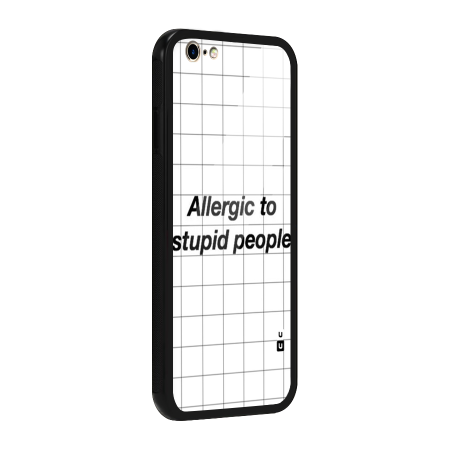 Allergic Glass Back Case for iPhone 6 6S
