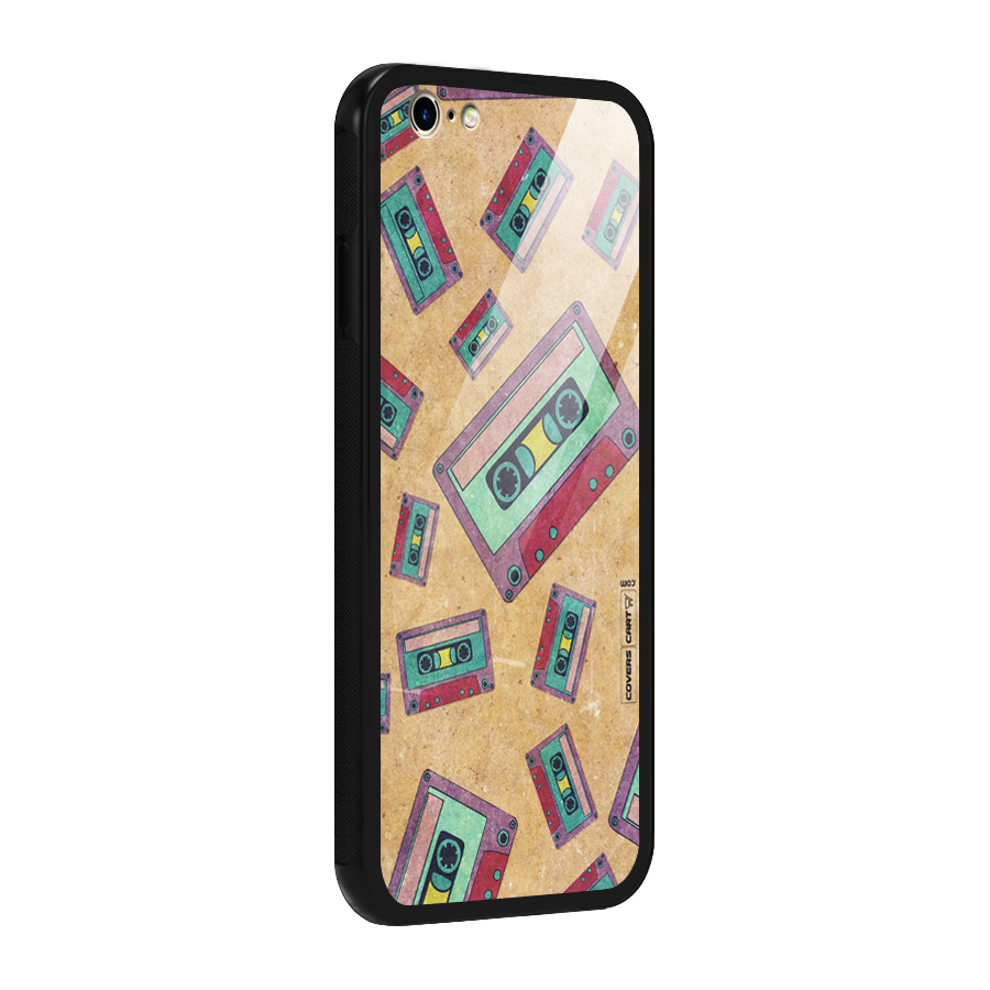 Ancient Cassettes Glass Back Case for iPhone 6 6S