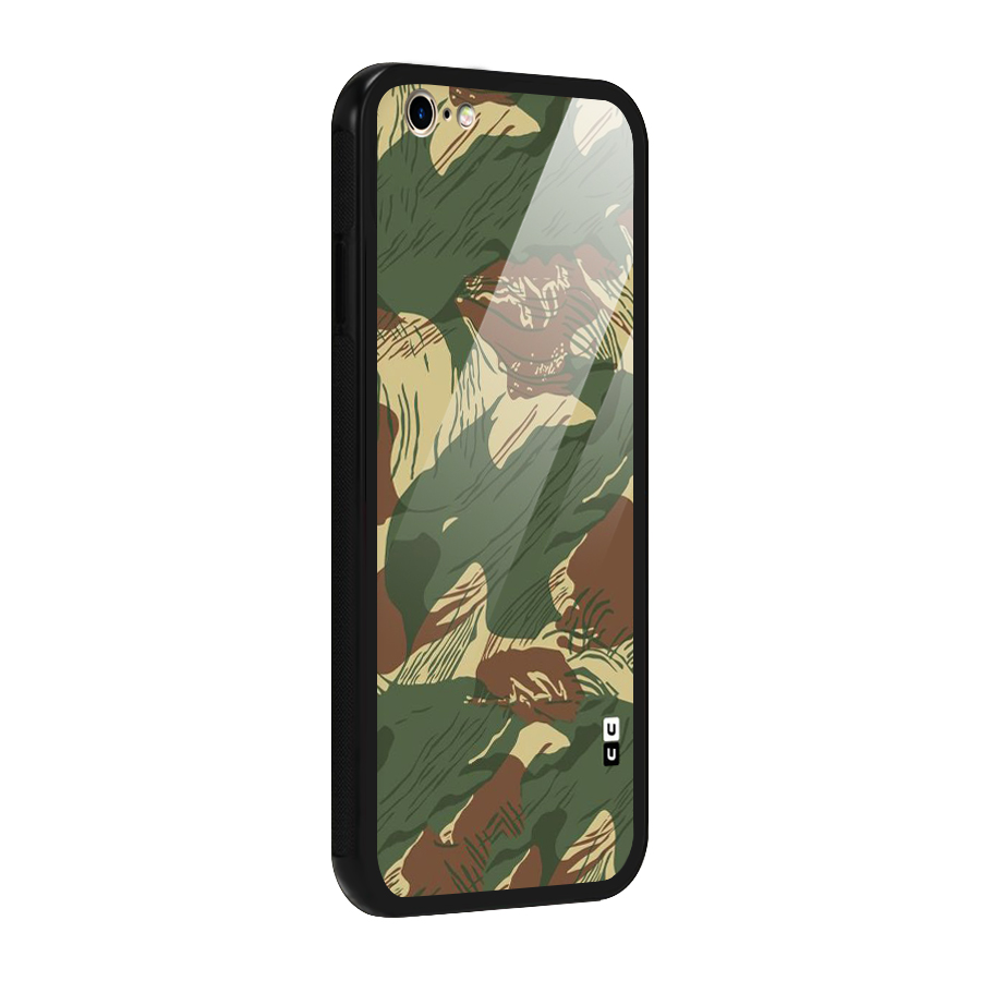 Army Design Glass Back Case for iPhone 6 6S