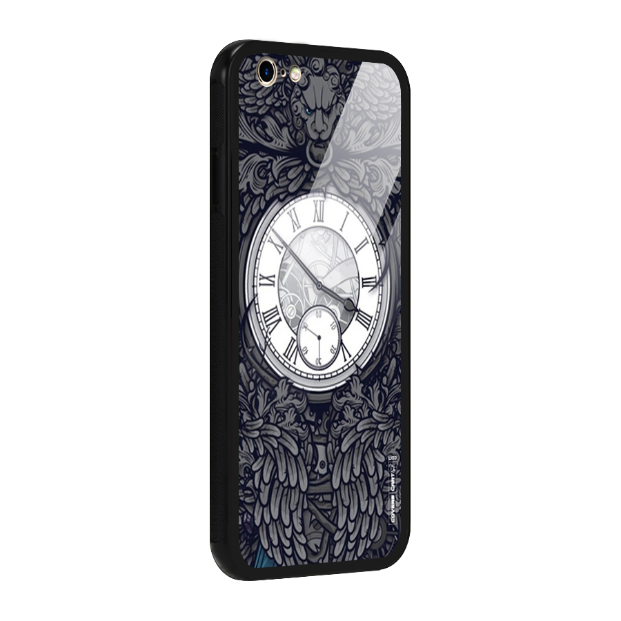 Artsy Wall Clock Glass Back Case for iPhone 6 6S