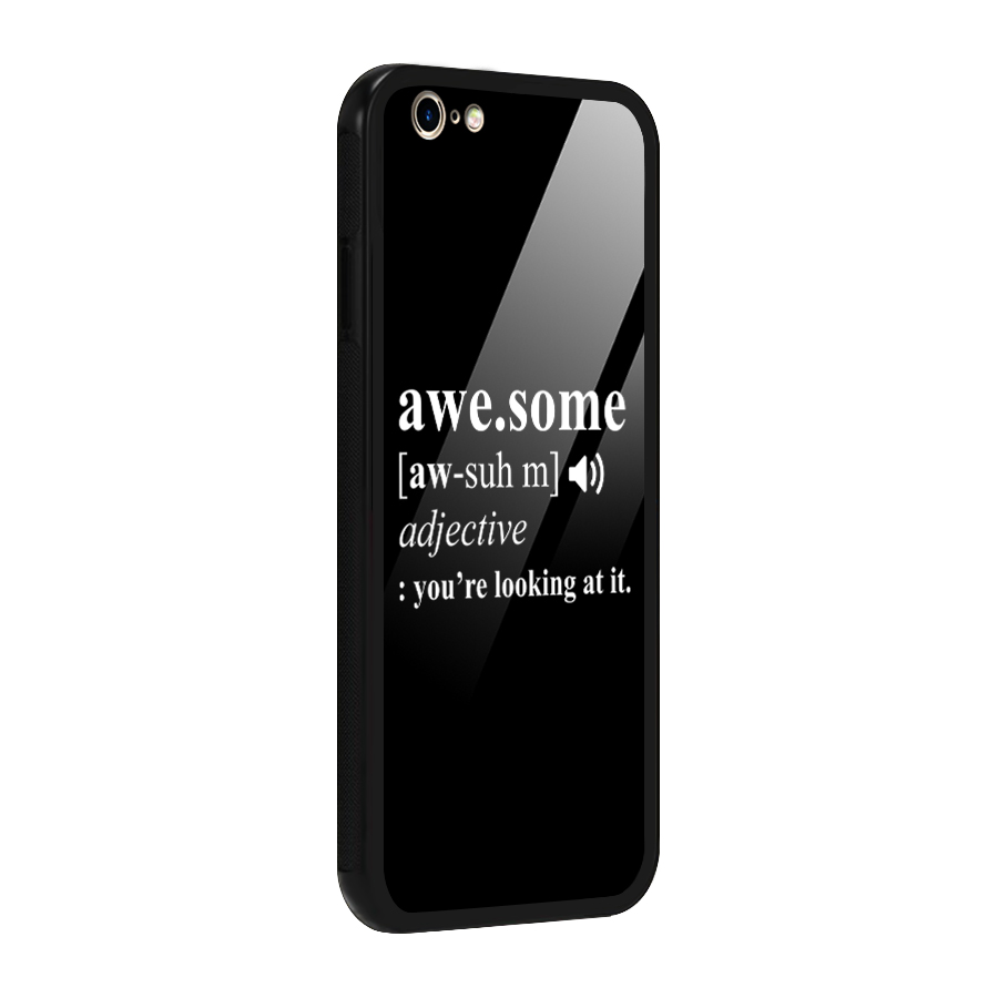 Awesome Looking at it Glass Back Case for iPhone 6 6S