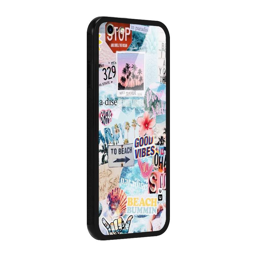 Beaching Life Glass Back Case for iPhone 6 6S