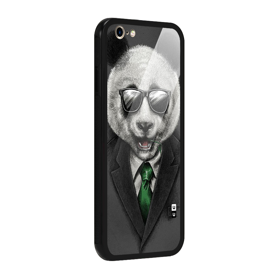 Bear Face Glass Back Case for iPhone 6 6S