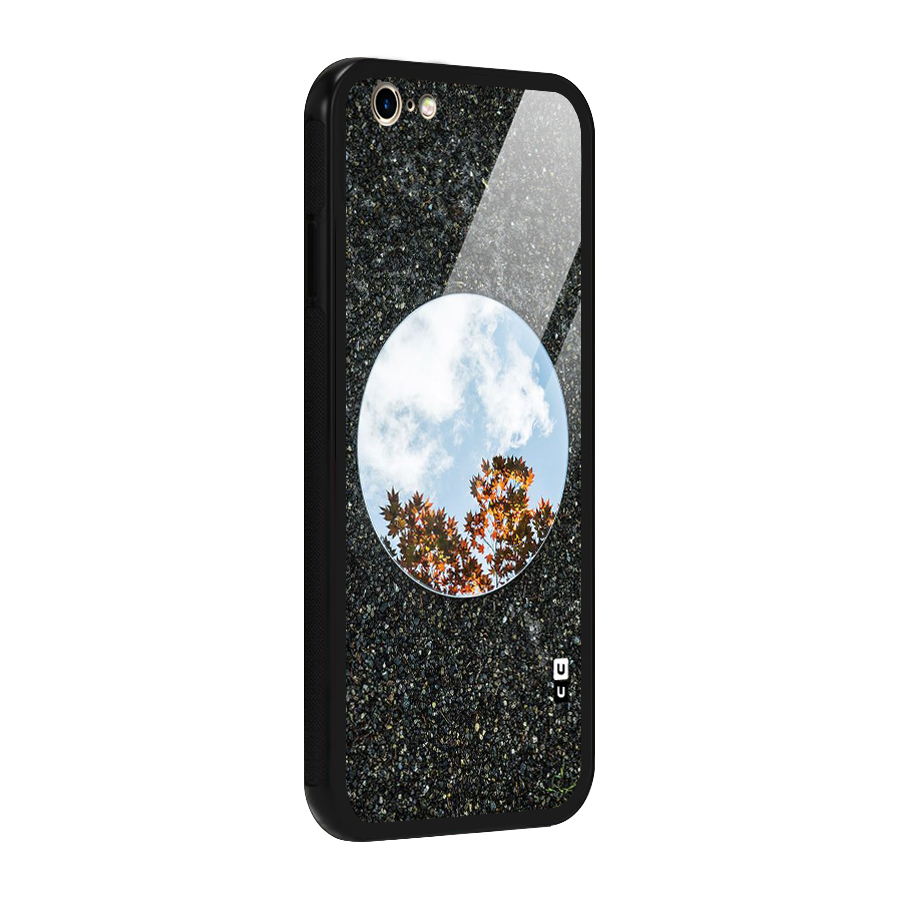 Beautiful Sky Leaves Glass Back Case for iPhone 6 6S