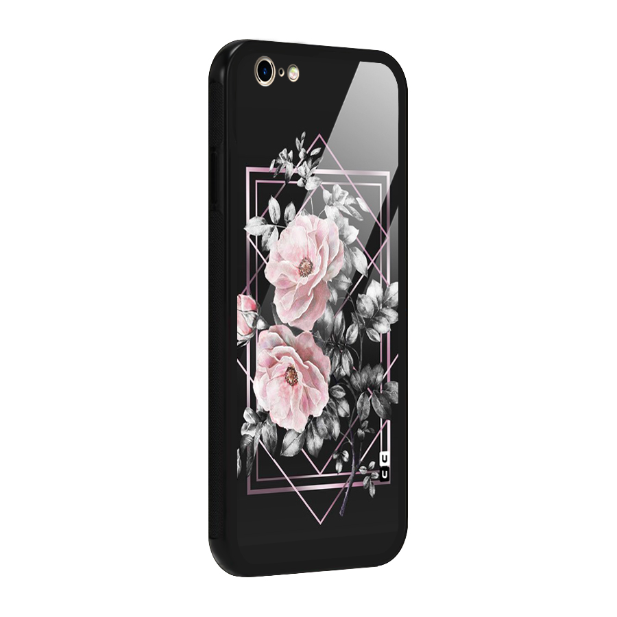 Beguilling Pink Floral Glass Back Case for iPhone 6 6S
