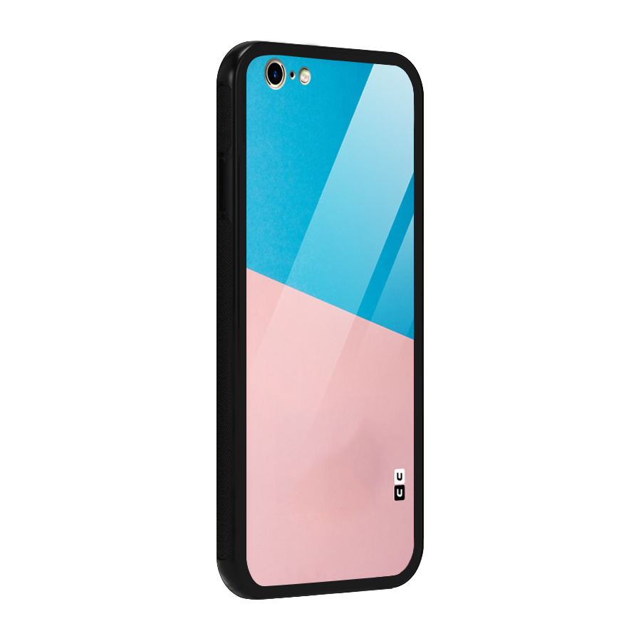 Bicolor Design Glass Back Case for iPhone 6 6S