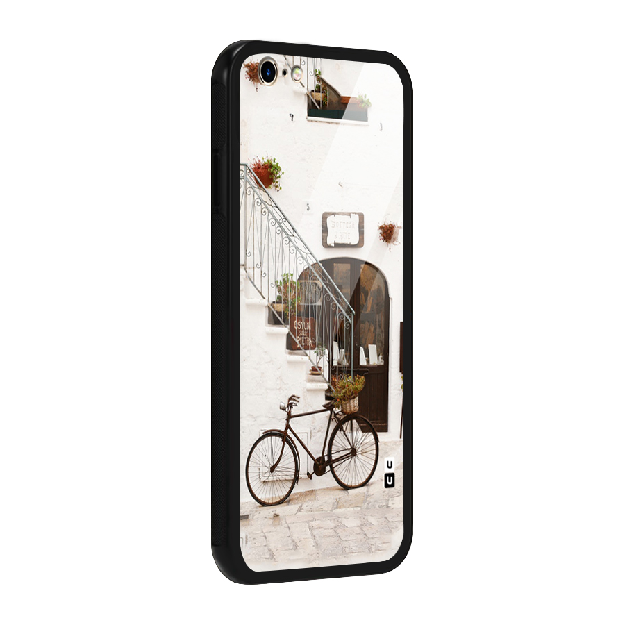 Bicycle Wall Glass Back Case for iPhone 6 6S